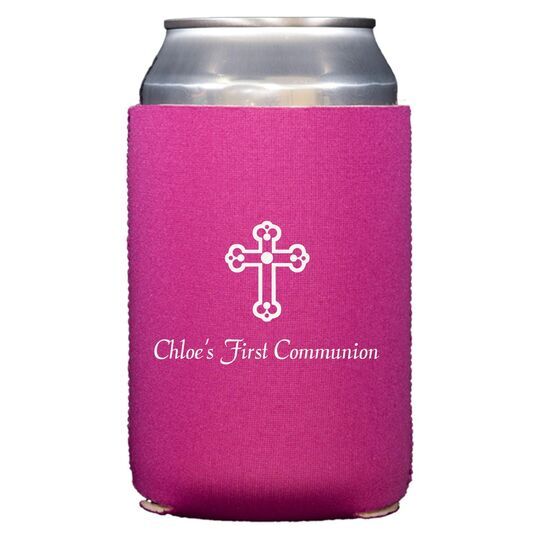 Ornate Cross Collapsible Koozies